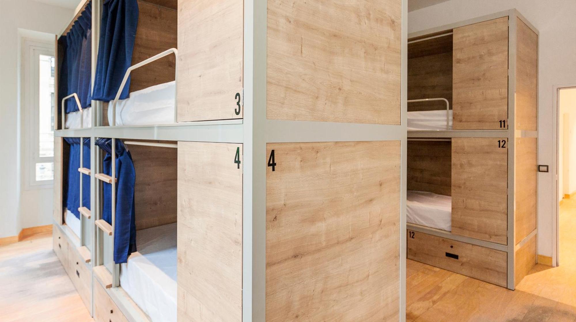 Bed in 12-Bed Mixed Dormitory Room with Shared Bathroom,704942491:JPEG